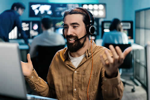 With tech support, you use your knowledge to help people