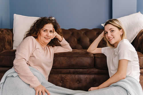 Mother and daughter in harmony