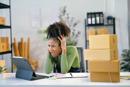 Woman whose cognitive style isn't matched by the demands of her job