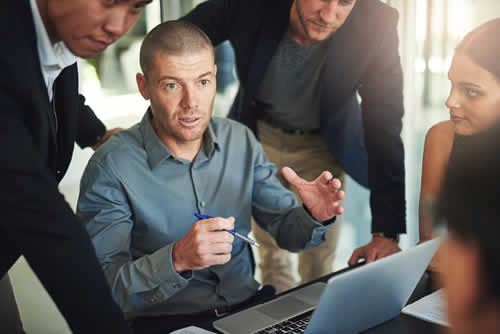 Meeting discussing security terms