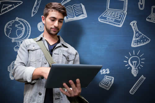 Young person with digital skills