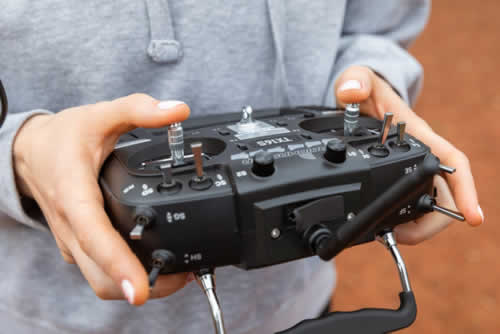 Handling a drone controller