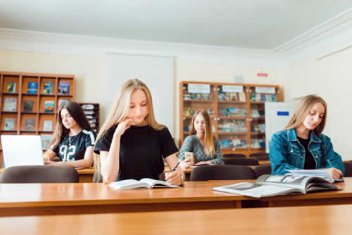 Students studying for an HR law qualification