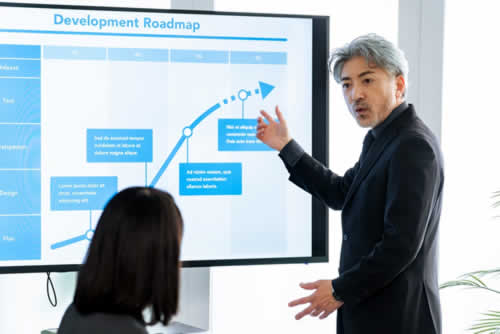 IT manager looking at a roadmap