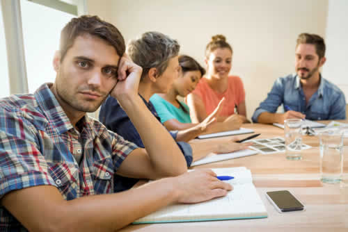 Introvert in meeting