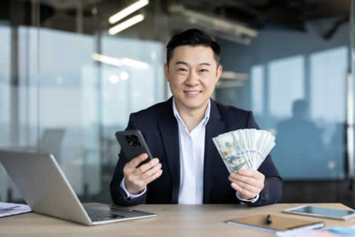 Earning lots of money