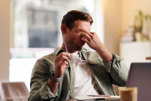 Frustrated marketing manager