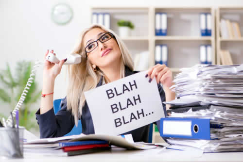 Baffled office team member doesn’t understand a message
