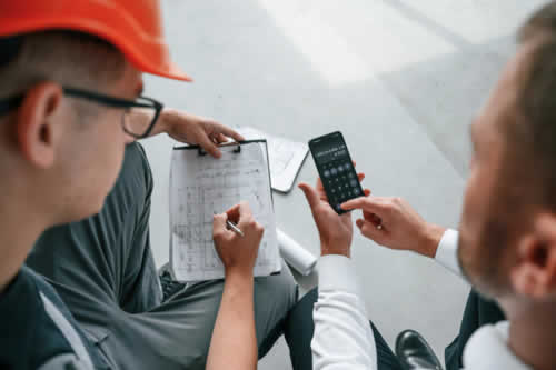 Tracking materials for a building project
