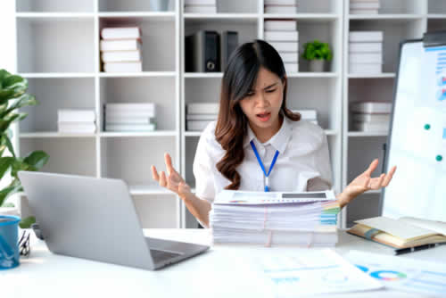 Departmental manager chasing information