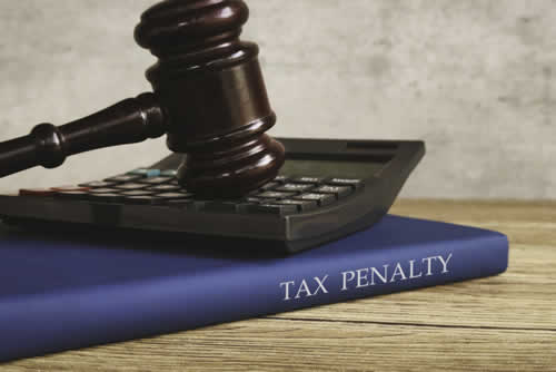 Tax man imposing a penalty