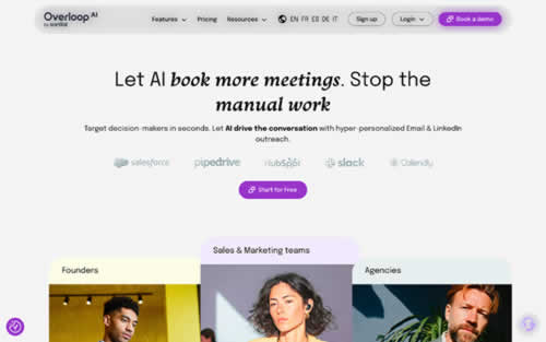 Overloop homepage