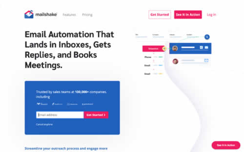 Mailshake homepage