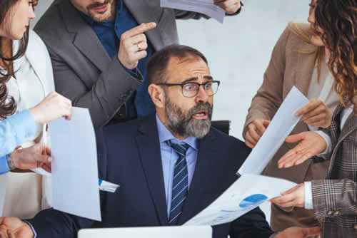 Confused manager with business problems