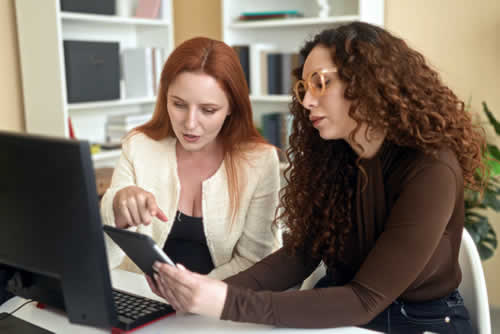 Working together on a course