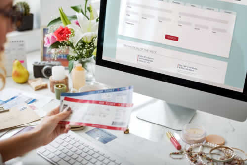 Organizing holiday flights and meals