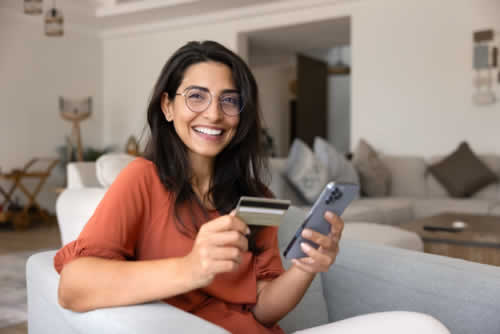 Customer using an online store