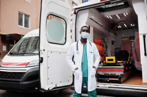 Mobile health clinic owner with van