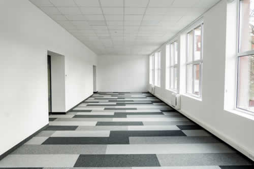 Refitted office with a new floor