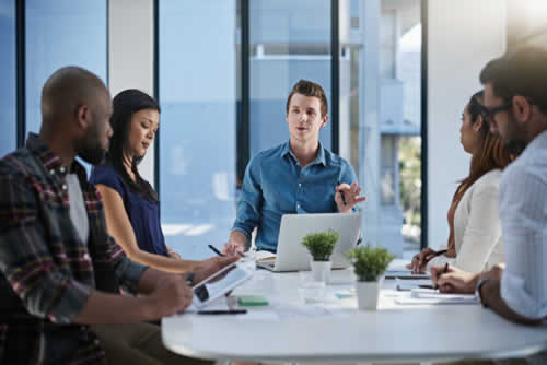 Office team meeting